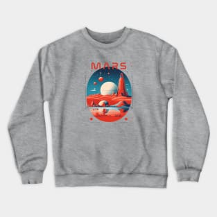 Retro Design Mars Crewneck Sweatshirt